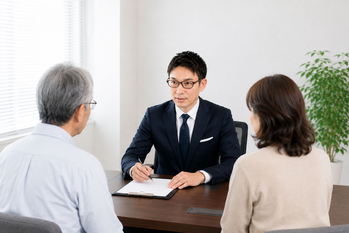 行政書士による相談風景